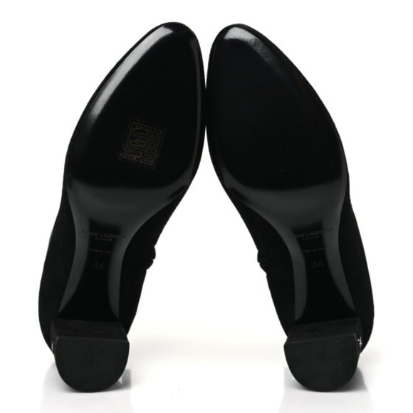 NIB Saint Laurent Suede Loulou Ankle Zip Boot - Picture 5 of 7